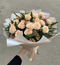 Букет Кремовые розы Латте в Должанской