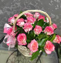 Цветочная композиция из Розы в корзине #REPLACE_PRED# Должанской